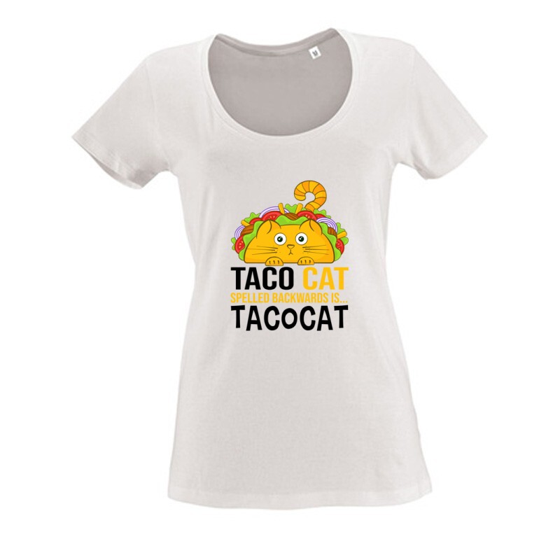 Taco Cat Női O Nyakú Póló