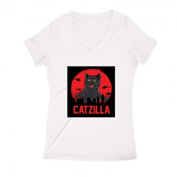 Catzilla Női V Kivágott póló
