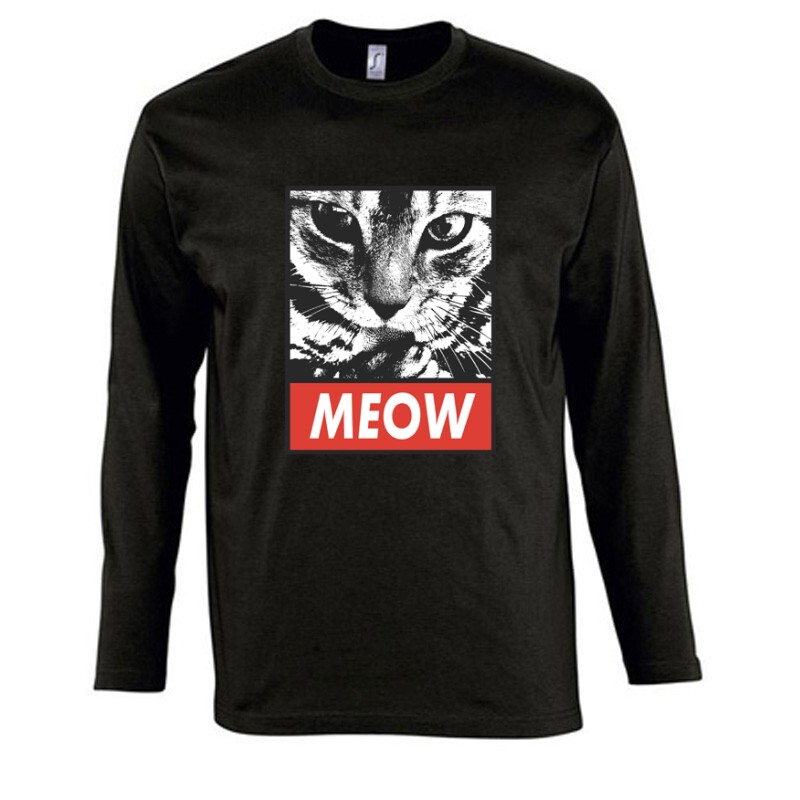 Meow picture Hosszú Ujjú Póló