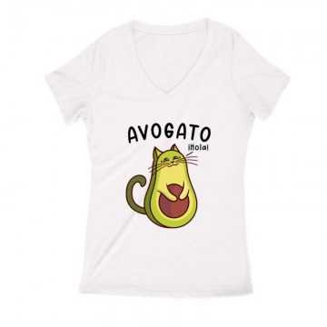 Avogato Női V Kivágott póló