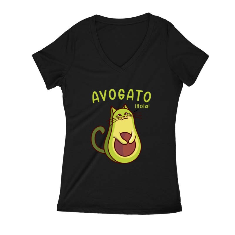 Avogato Női V Kivágott póló