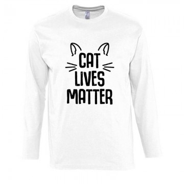 Cat Lives Matter Hosszú Ujjú Póló