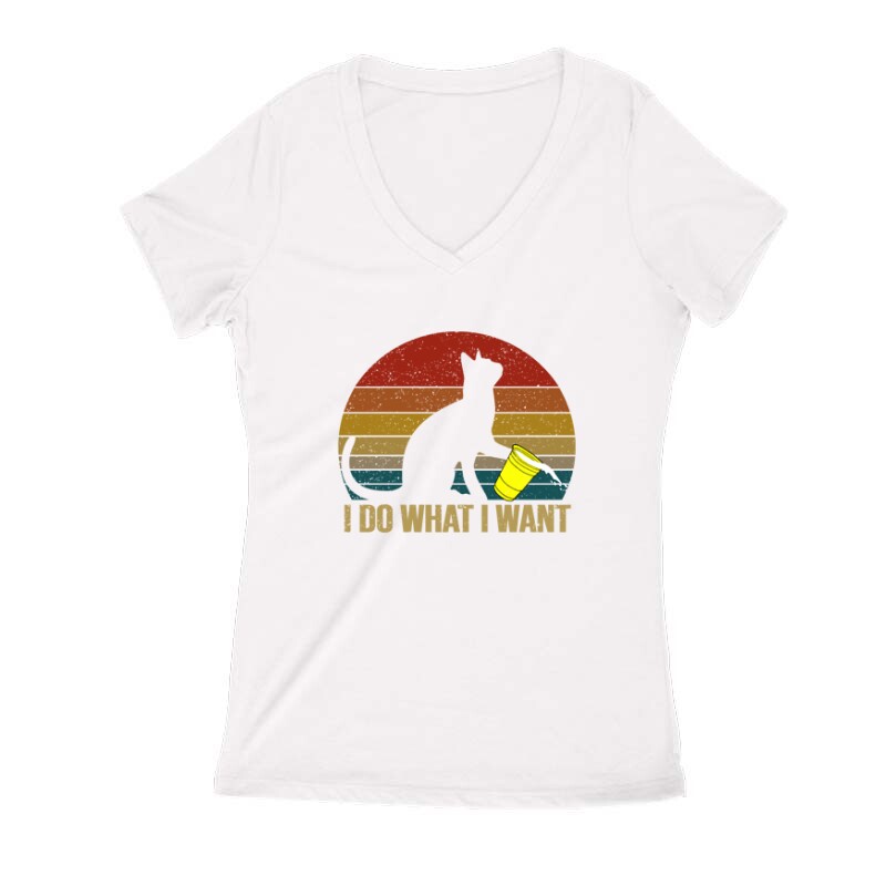 I do what i want 2 Női V Kivágott póló