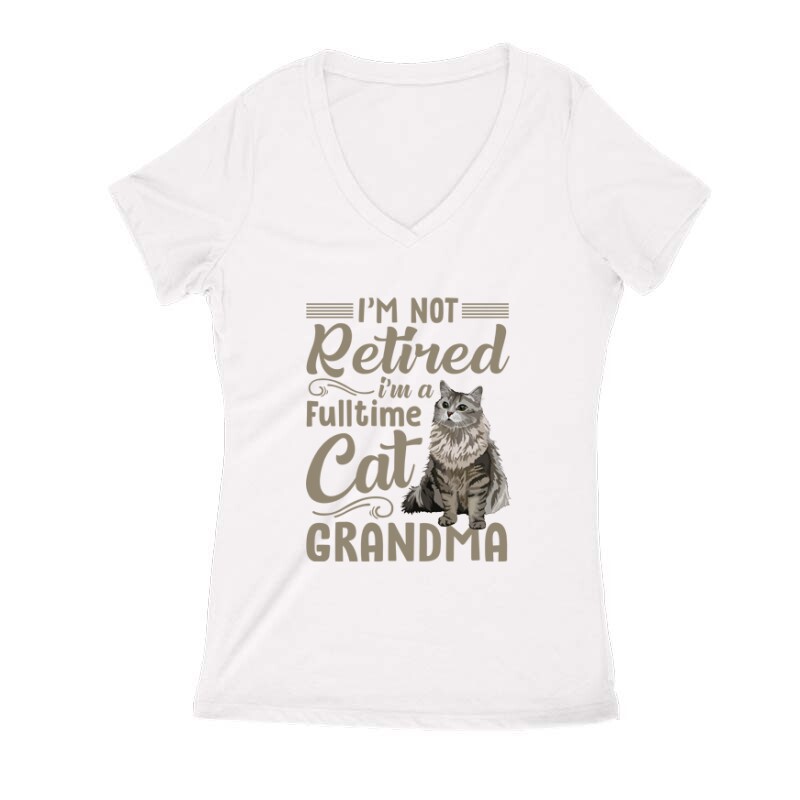 I'm not retired Női V Kivágott póló