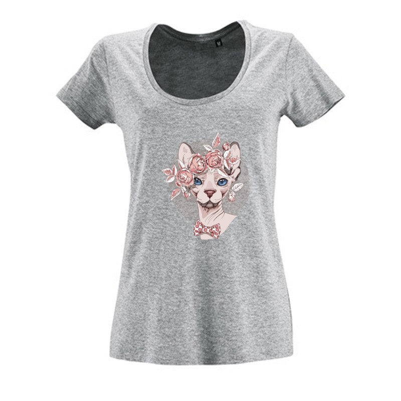 Lady sphynx Női O Nyakú Póló