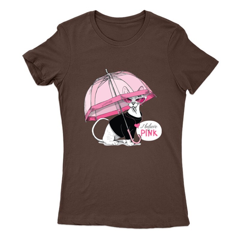I believe in pink (umbrella) Női Póló