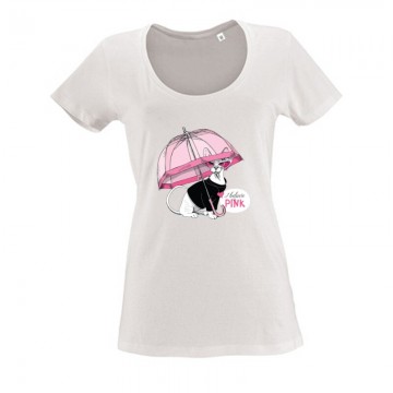 I believe in pink (umbrella) Női O Nyakú Póló