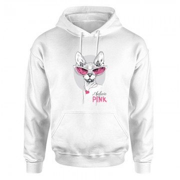 I believe in pink (sunglass) Unisex Kapucnis Pulcsi