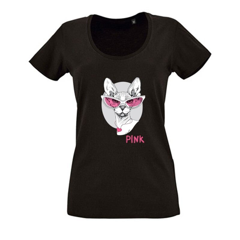 I believe in pink (sunglass) Női O Nyakú Póló