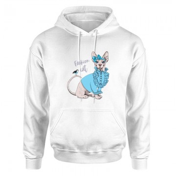 Fashion cat Unisex Kapucnis Pulcsi