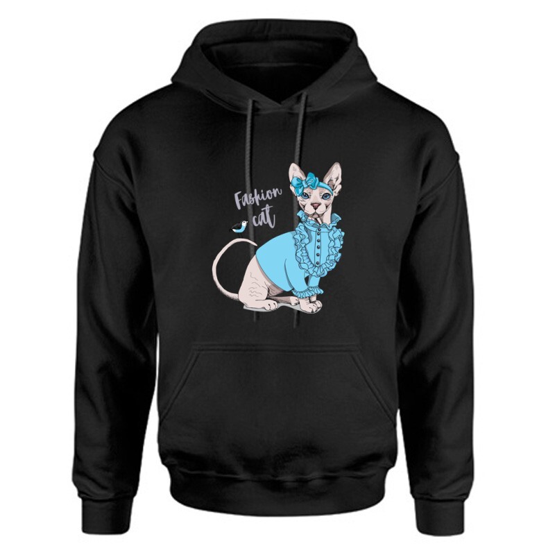 Fashion cat Unisex Kapucnis Pulcsi