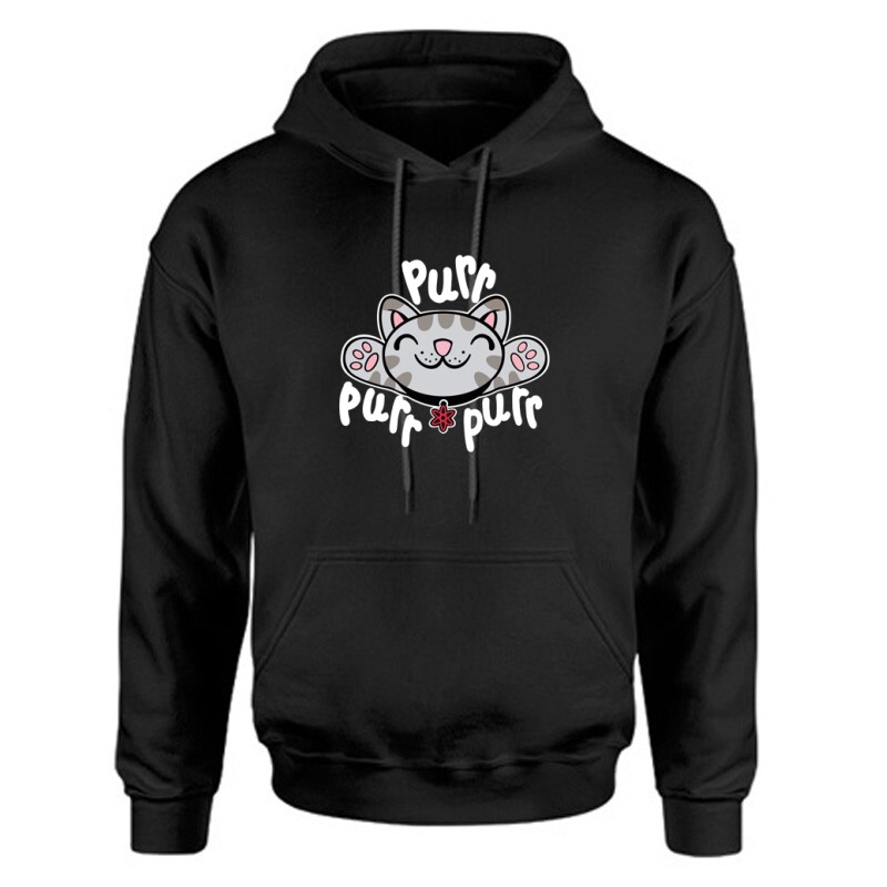 Purr purr purr Unisex Kapucnis Pulcsi