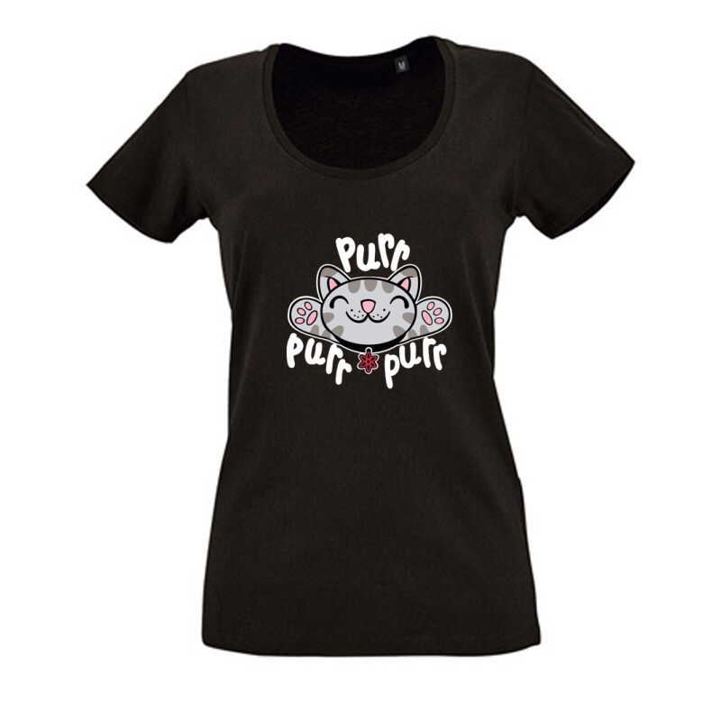 Purr purr purr Női O Nyakú Póló