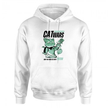 Cat Wars Unisex Kapucnis Pulcsi