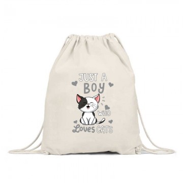 Just a Boy Who Love Cats Hátizsák