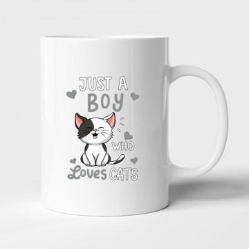 Just a Boy Who Love Cats Bögre