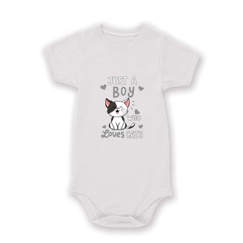 Just a Boy Who Love Cats Baby Body
