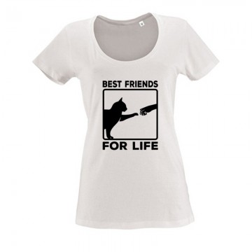 Best friends for Life Női O Nyakú Póló