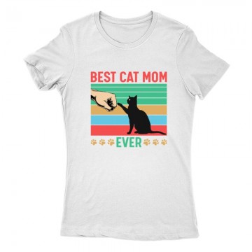 Best cat mom ever Női Póló