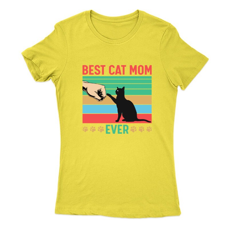Best cat mom ever Női Póló