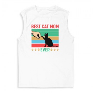 Best cat mom ever Férfi Trikó