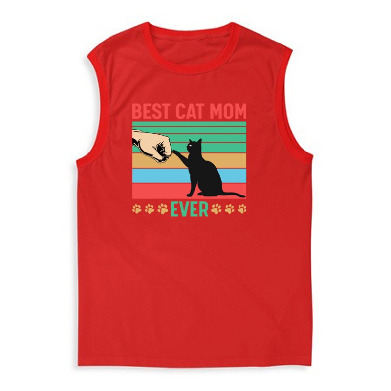 Best cat mom ever Férfi Trikó