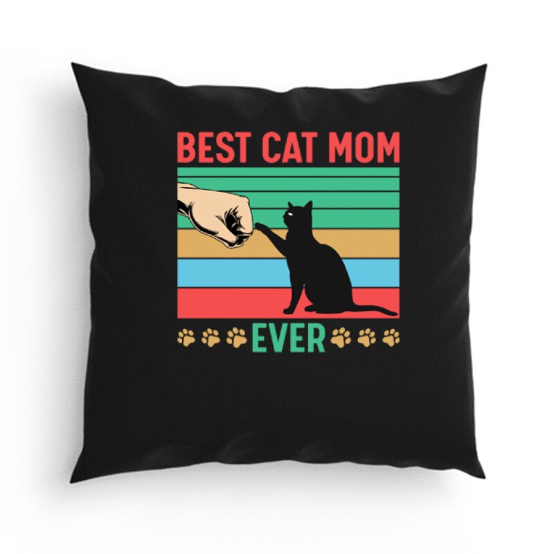 Best cat mom ever Párna
