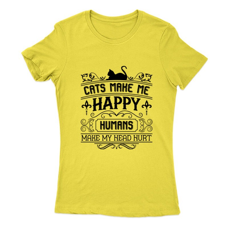 Cats make me Női Póló