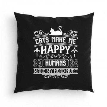Cats make me Párna