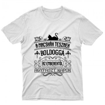 A macskák tesznek boldoggá... Unisex Póló