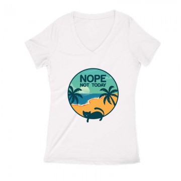 Nope not today Női V Kivágott póló