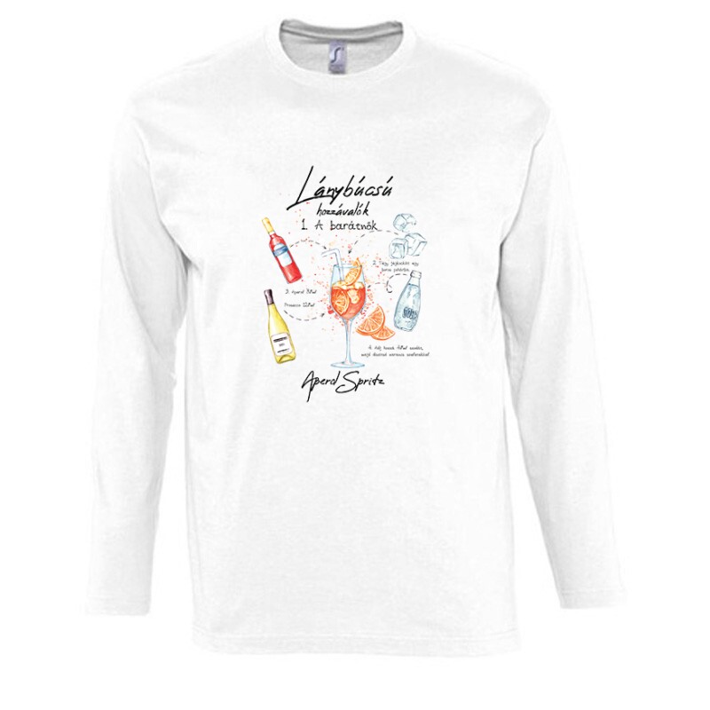 Lánybúcsú-Aperol Hosszú Ujjú Póló