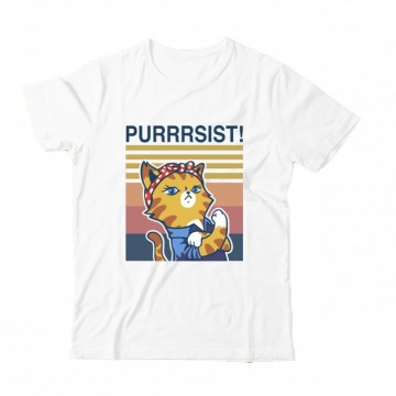 Purrrsist! retro Gyermek Póló