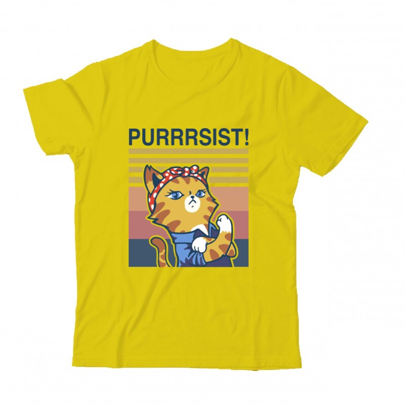 Purrrsist! retro Gyermek Póló