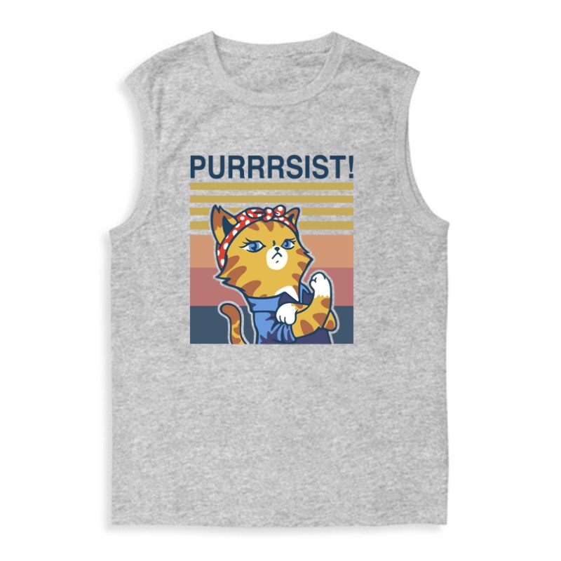 Purrrsist! retro Férfi Trikó