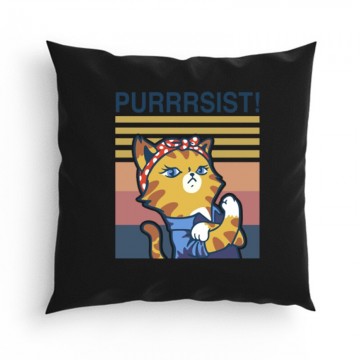 Purrrsist! retro Párna