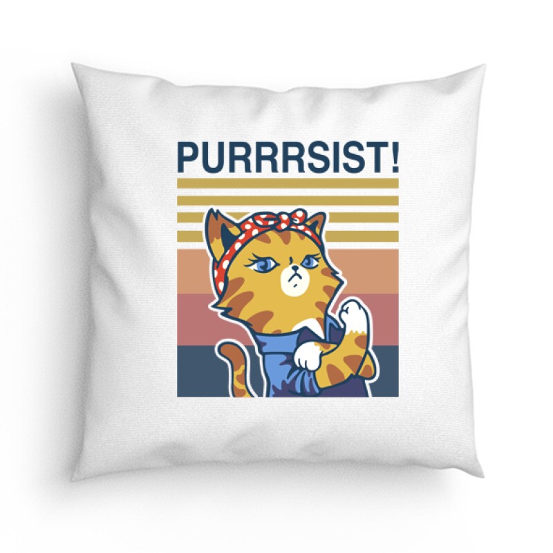 Purrrsist! retro Párna