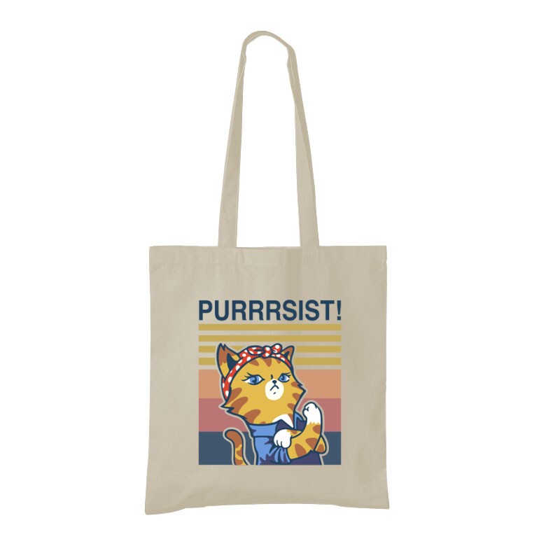 Purrrsist! retro Bevásárló Táska