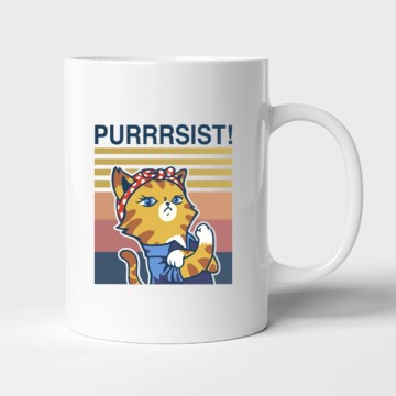 Purrrsist! retro Bögre