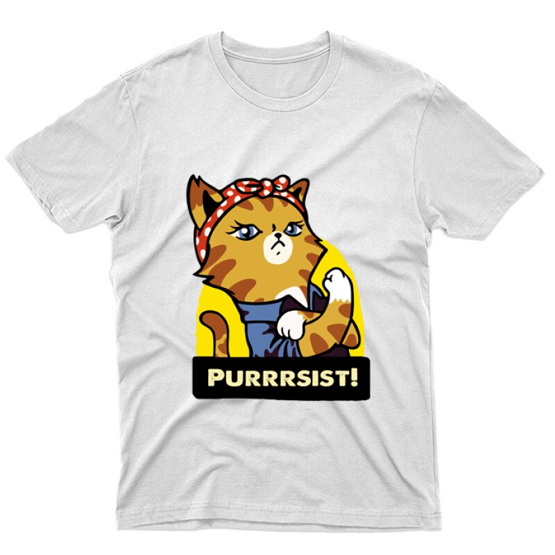Purrrsist! Unisex Póló