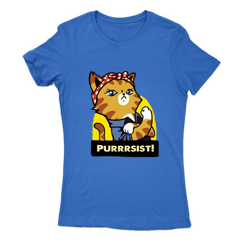 Purrrsist! Női Póló