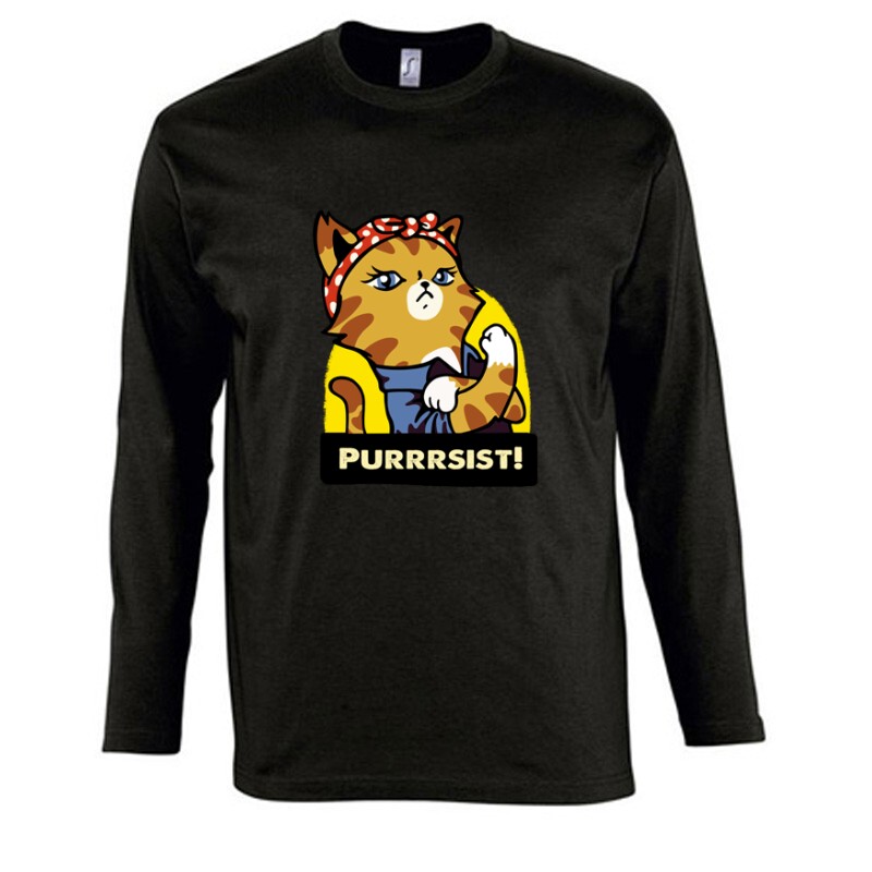 Purrrsist! Hosszú Ujjú Póló