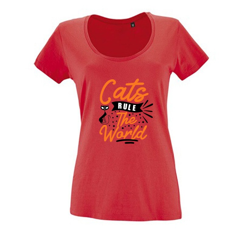 Cats rule Női O Nyakú Póló