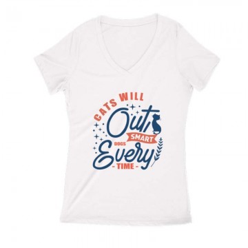 Cats will Női V Kivágott póló