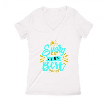 Every Cat Női V Kivágott póló