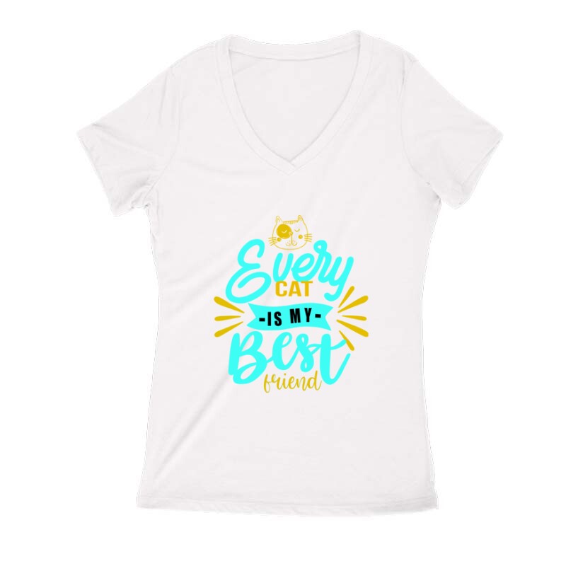 Every Cat Női V Kivágott póló