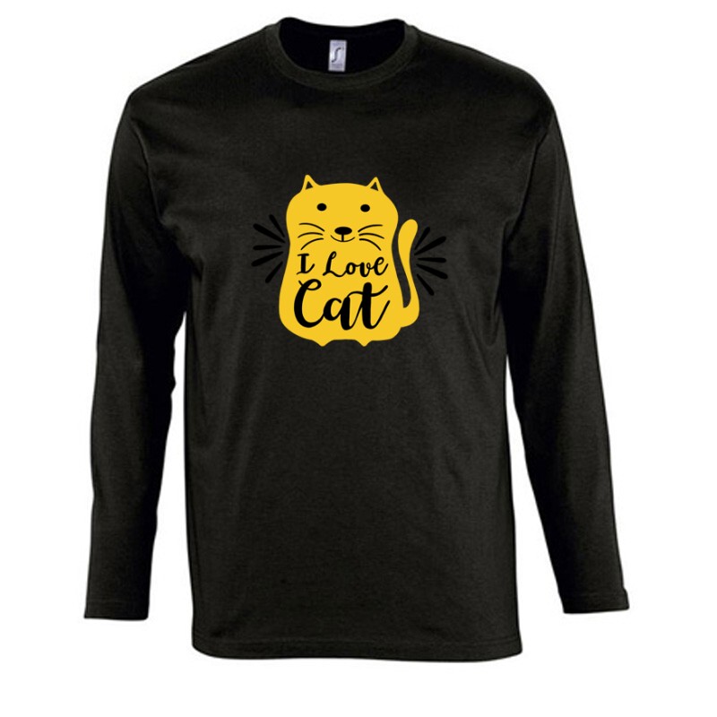 I love cat Hosszú Ujjú Póló