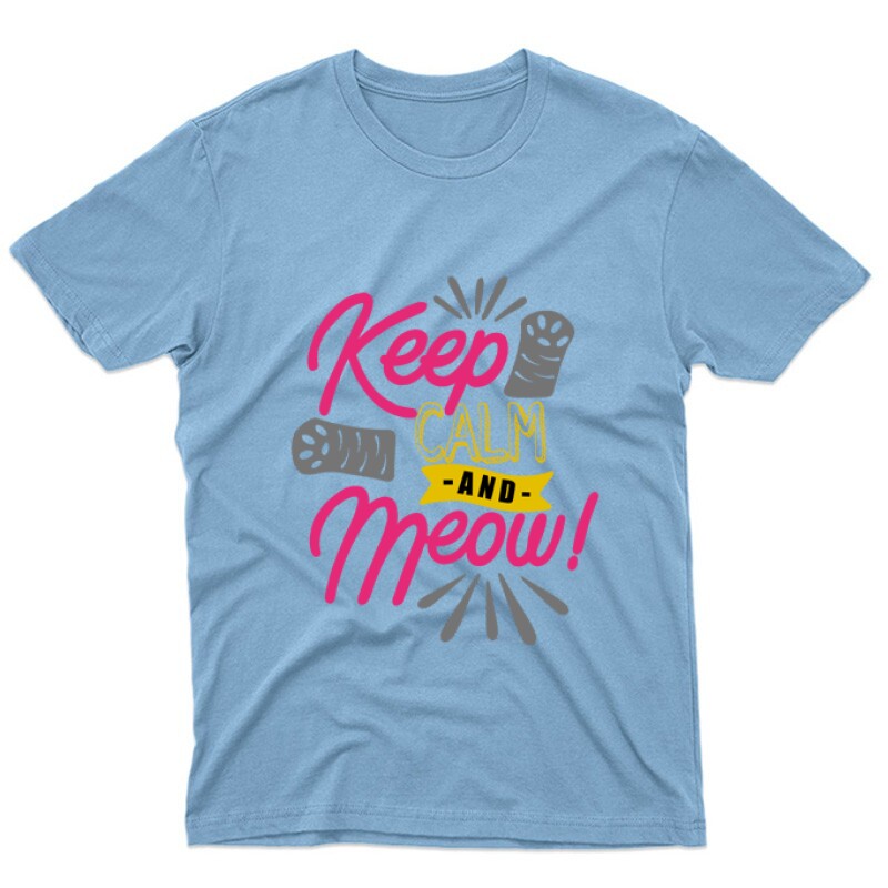 Keep Calm and Meow Unisex Póló