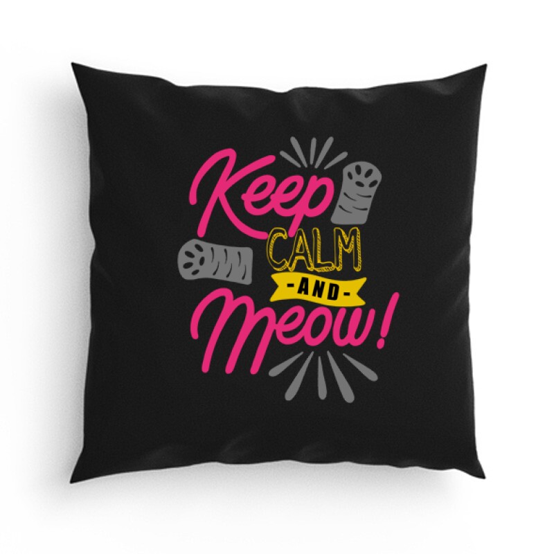 Keep Calm and Meow Párna