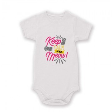 Keep Calm and Meow Baby Body